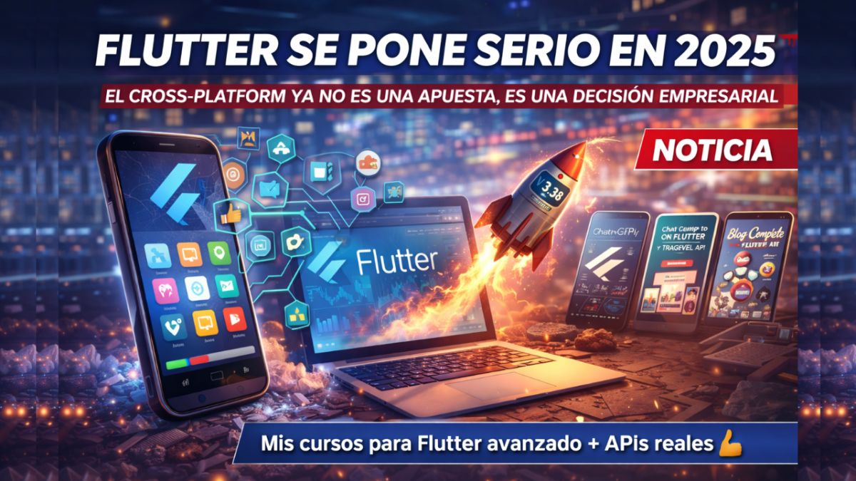 Flutter en 2025 se consolida: más rendimiento, mejores herramientas y un salto real en estabilidad